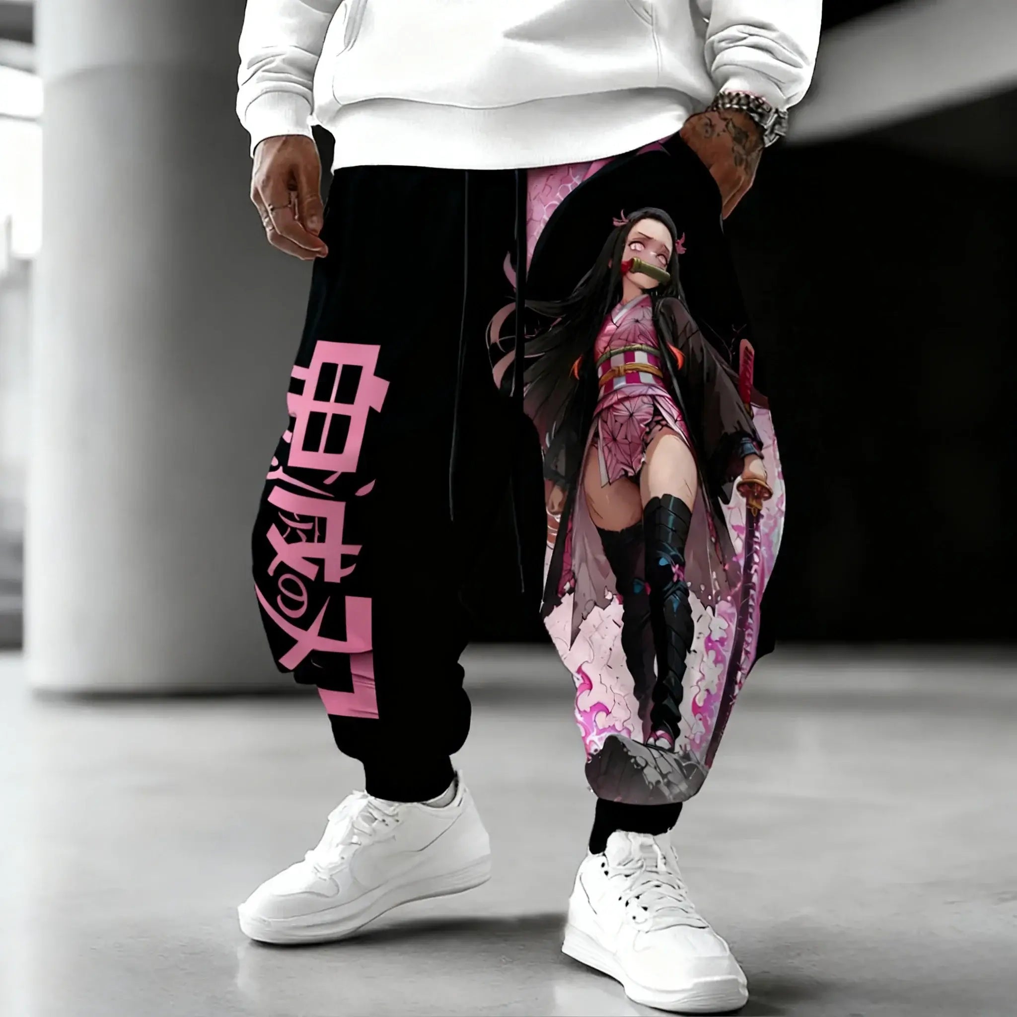 Demon Slayer Cotton Pants: Nezuko Kamado 2025 Winter Streetwear